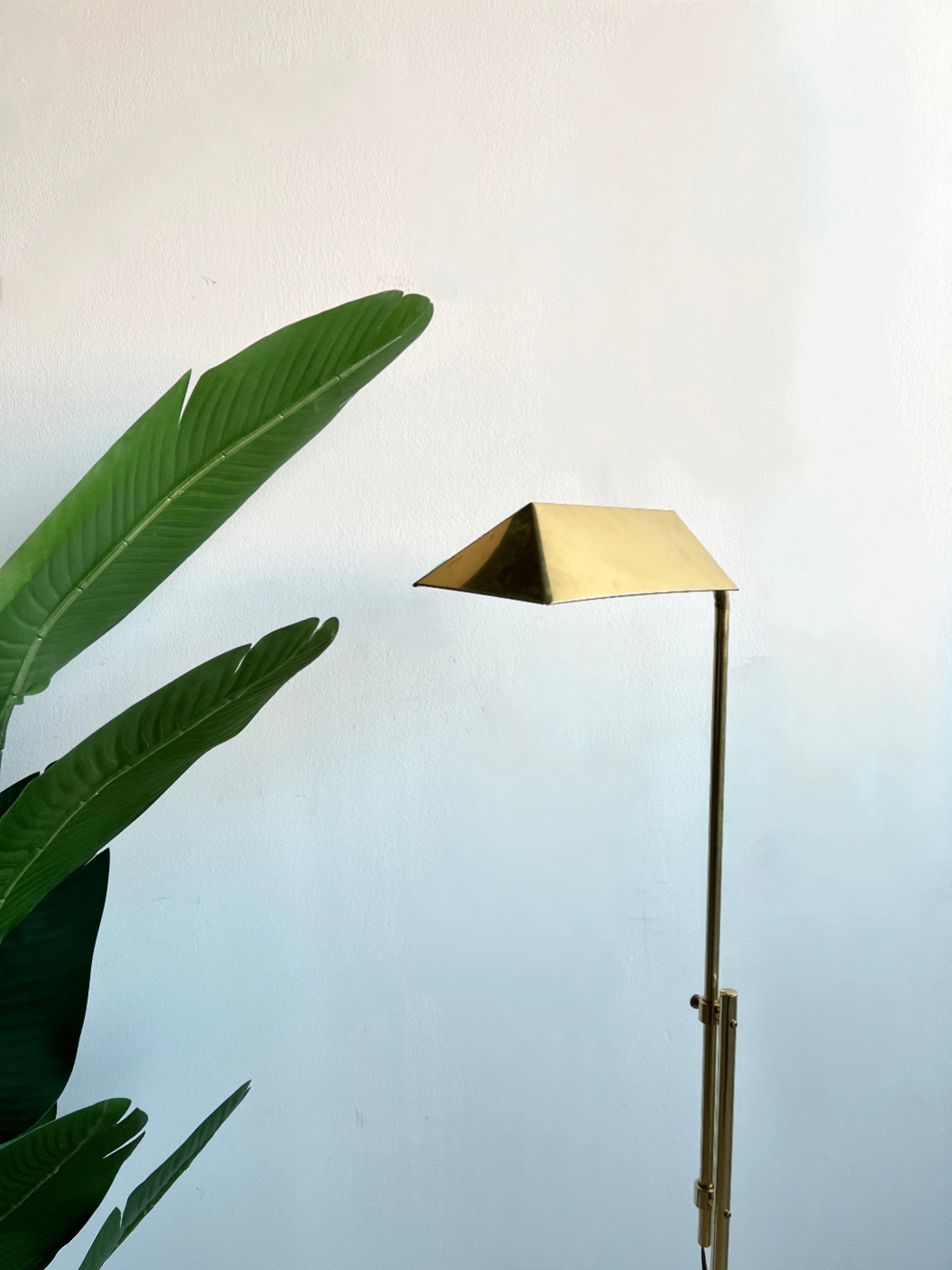 Vintage Brass Floor Lamp