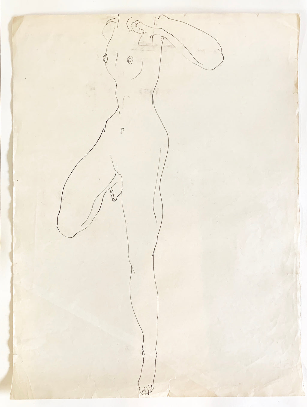 Vintage Nude Sketch #2 by Tom Sheffield