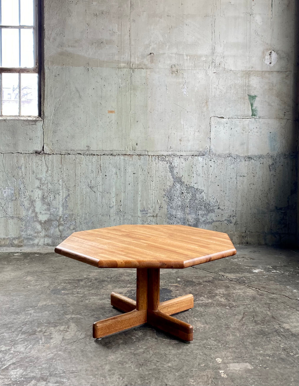 Vintage wood Geometric Coffee Table