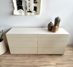 Vintage 1980s White Lacquer Dresser – Home and Closet Vintage