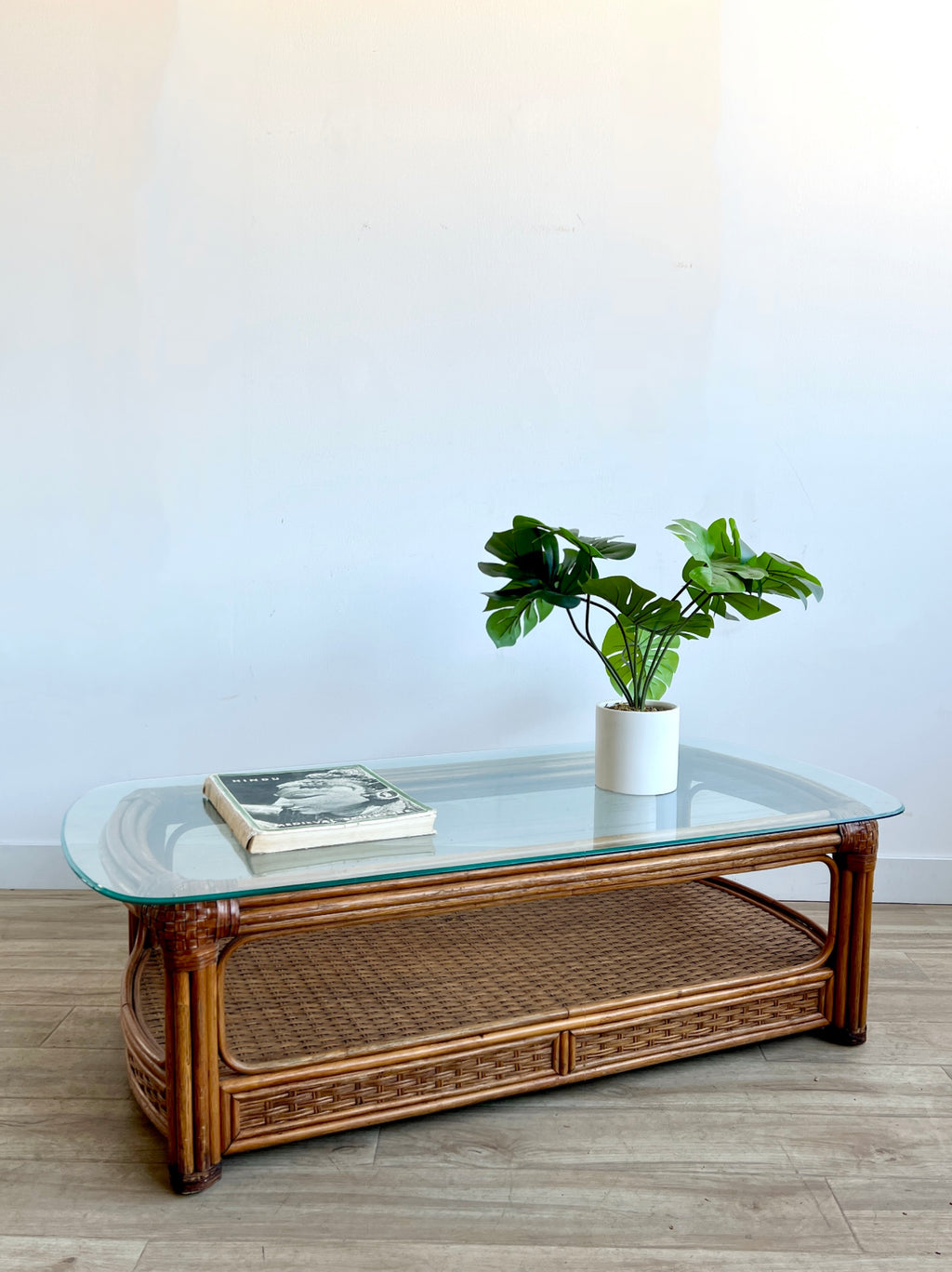 Vintage Rattan Coffee Table