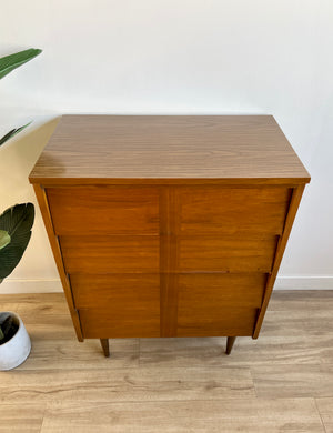 Vintage Mid Century Four Drawer Dresser