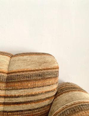 Vintage Lounge Chairs in Natural Weave