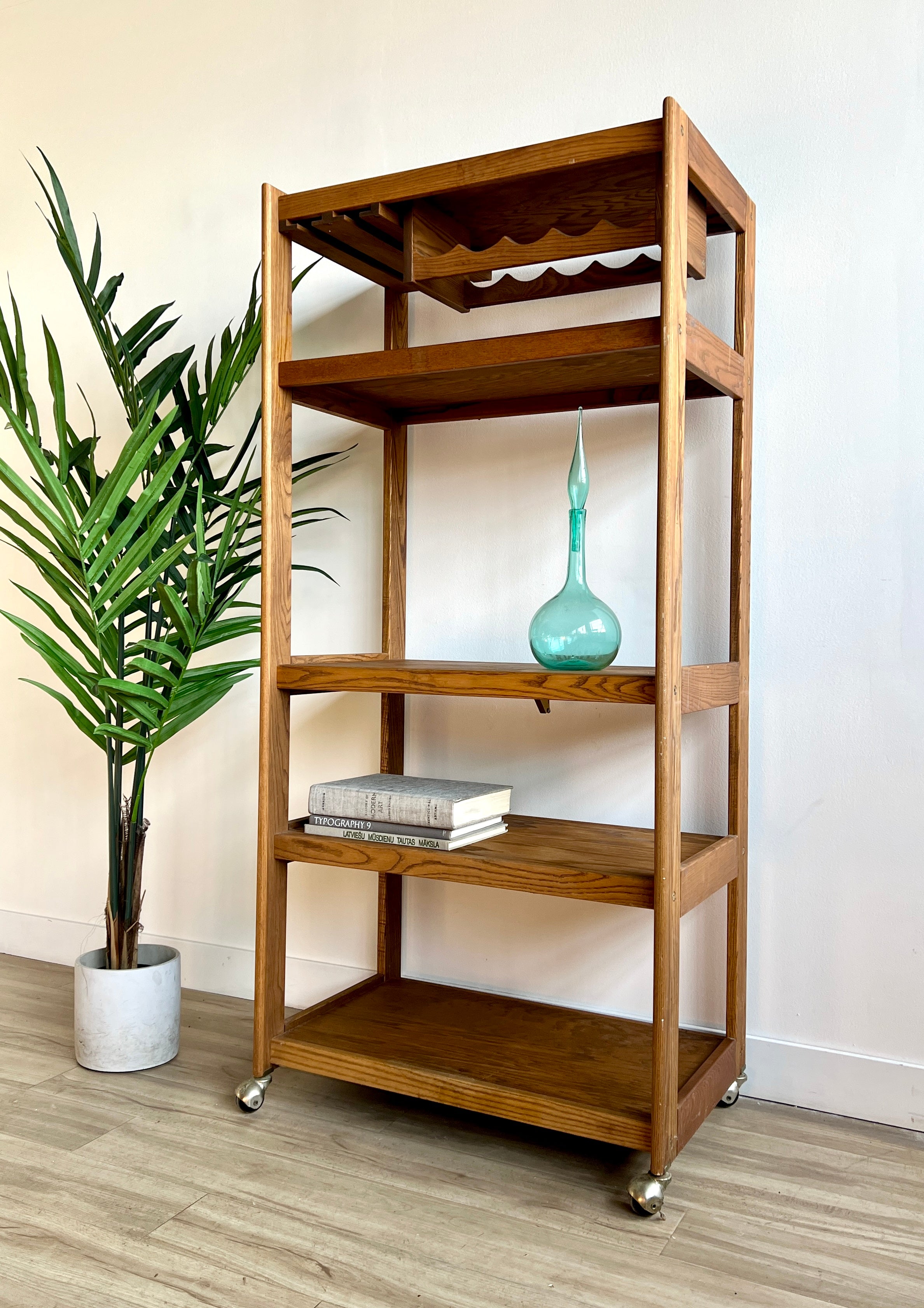 Vintage Wine Bar / Bookshelf – Home and Closet Vintage