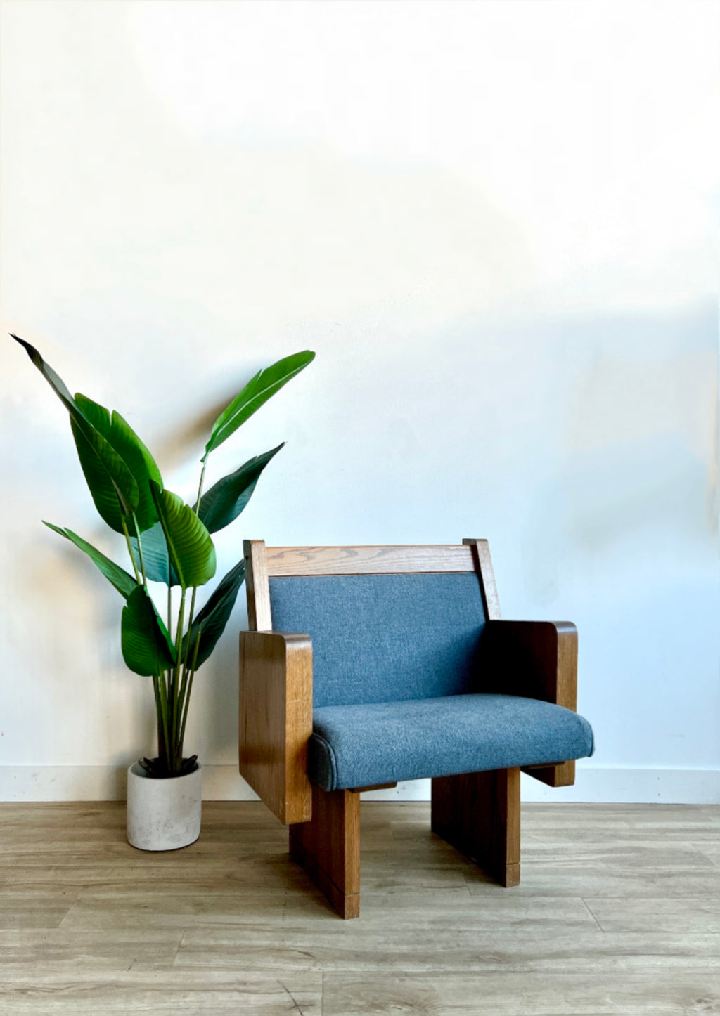 Vintage Mid Century Church Bench