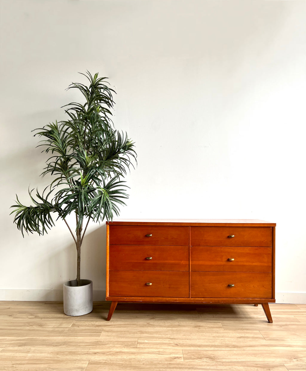 Project Vintage Mid Century Six Drawer Dresser