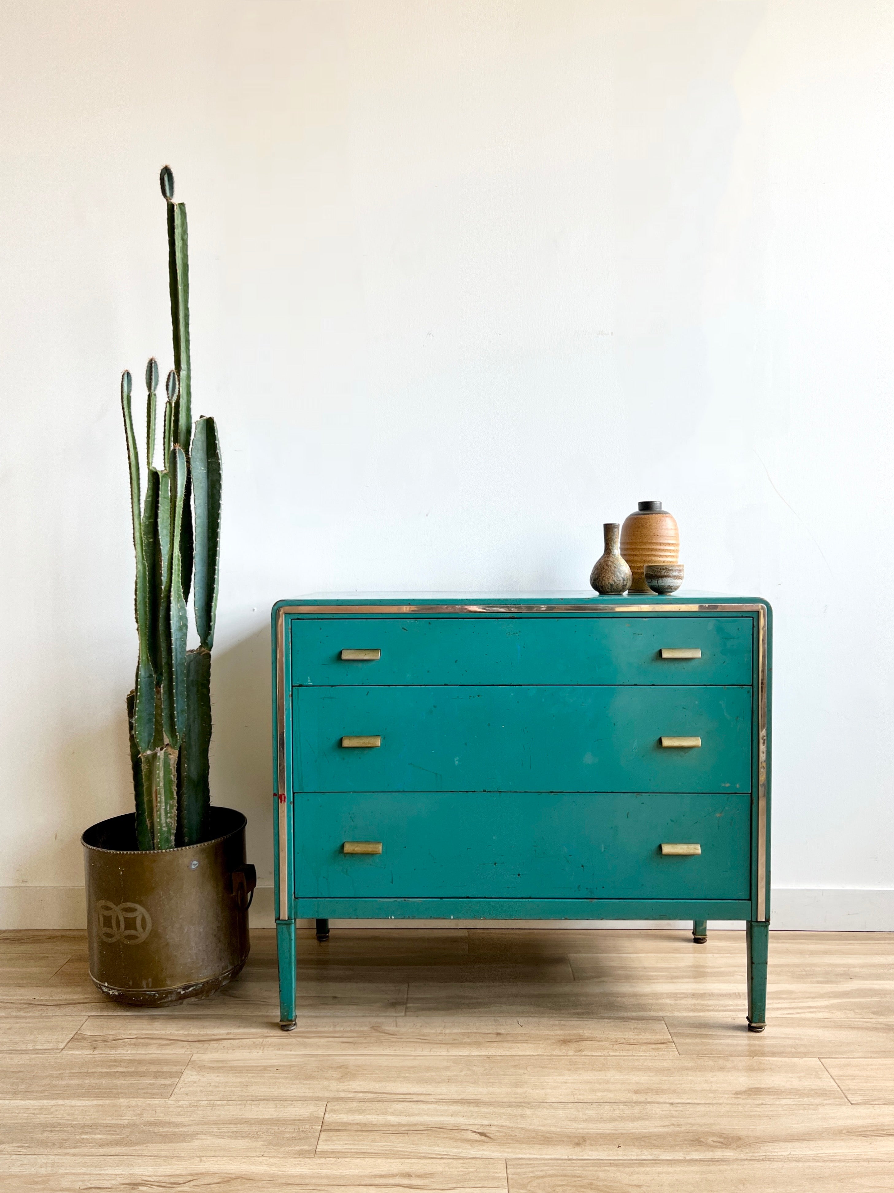 Vintage Blue Metal Mid Century Dresser Home and Closet Vintage Vintage Blue Metal Mid Century Dresser Home and Closet Vintage
