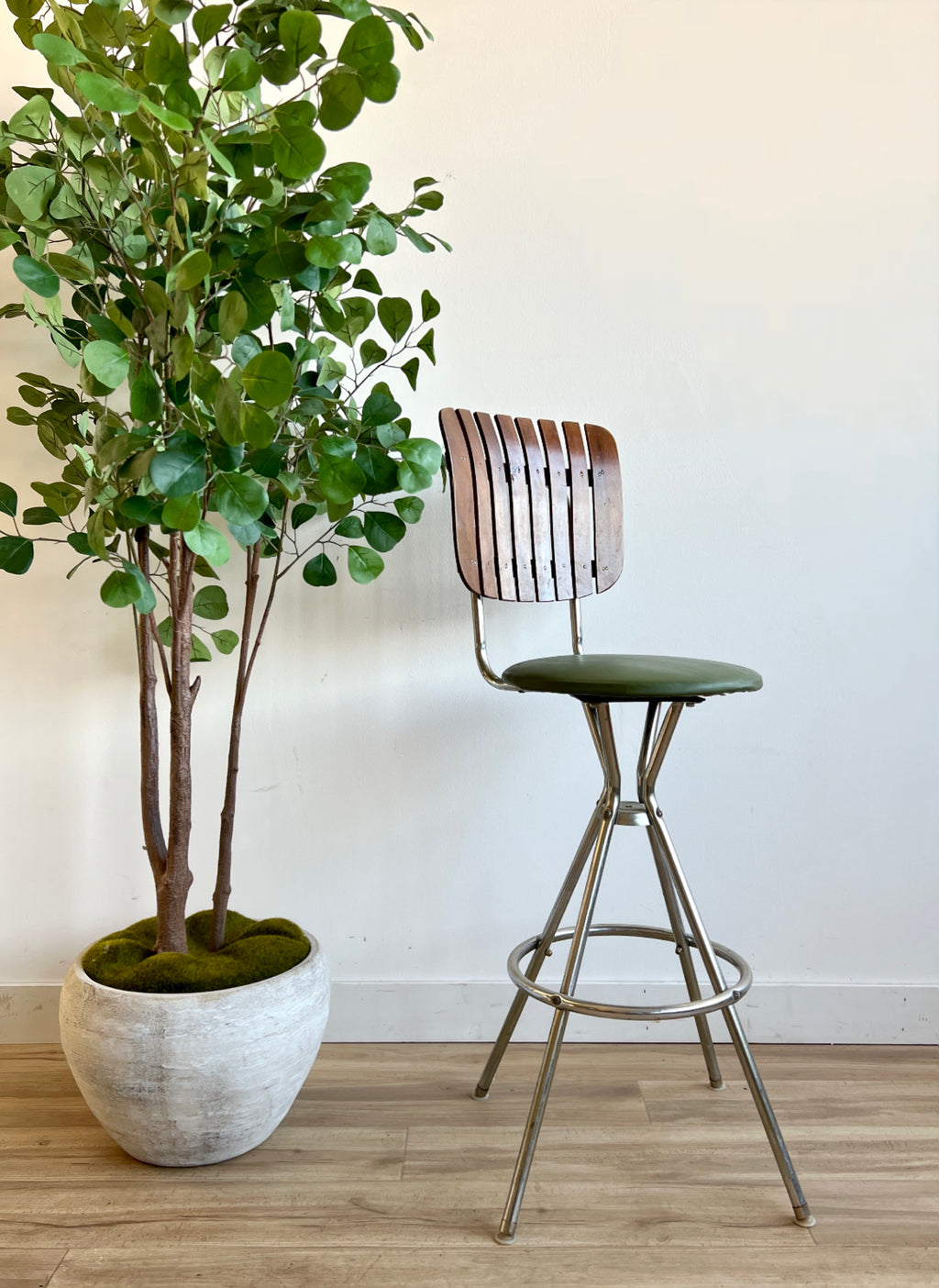 Vintage Mid Century Counter Height Chair