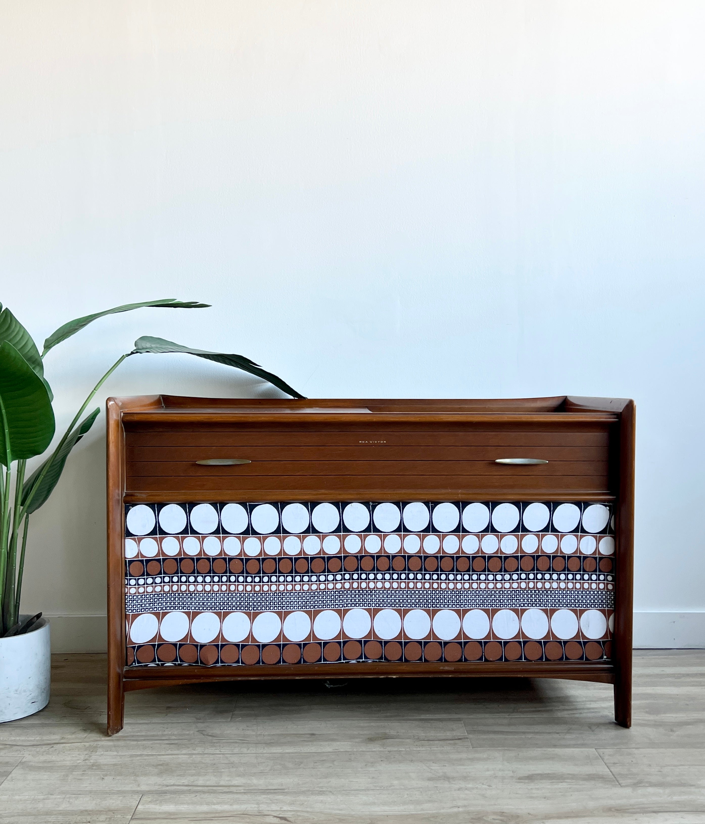 Vintage Mid Century Record Console