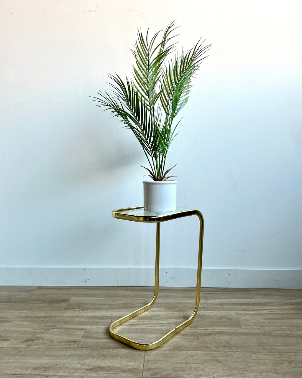 Vintage Mid Century Brass Side Table