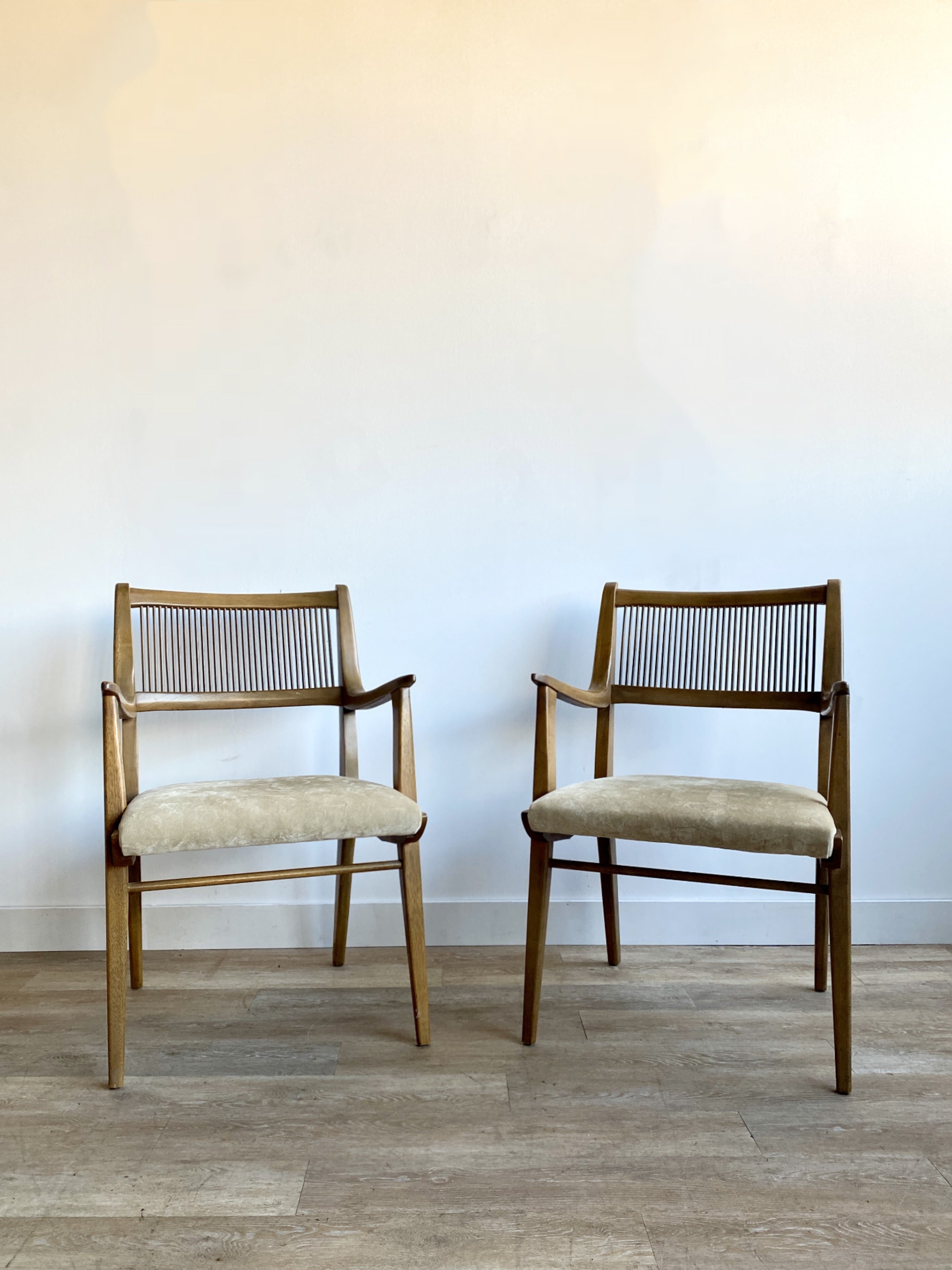Pair of Vintage Mid Century Drexel Profile Armchairs