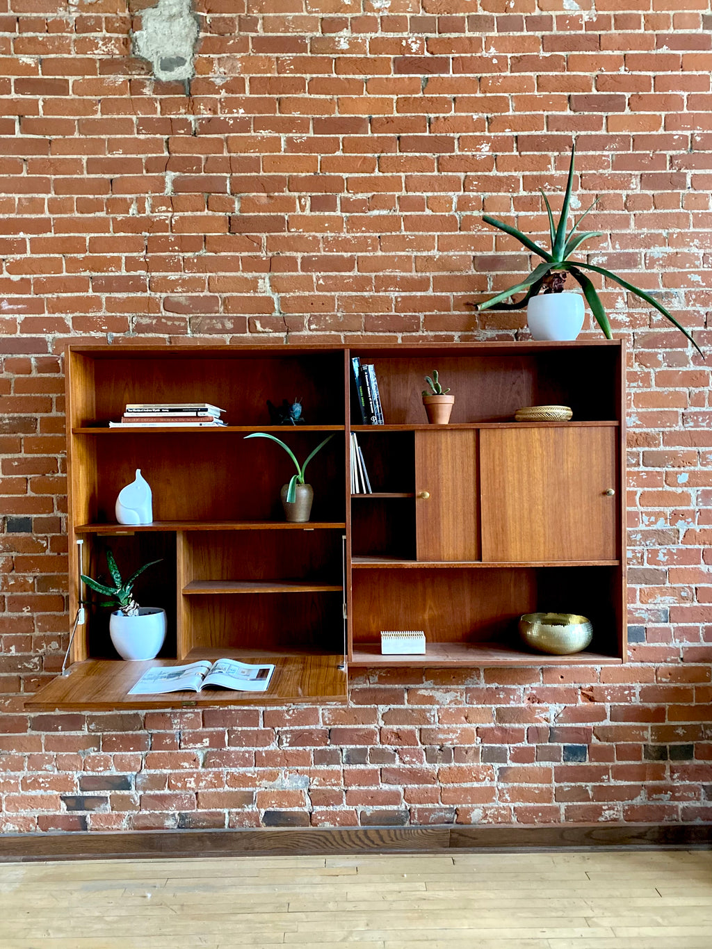 Vintage Danish Teak Shelving Unit