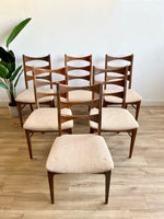 Project Set of Six Lane Rhythm Mid Century Dining Chairs