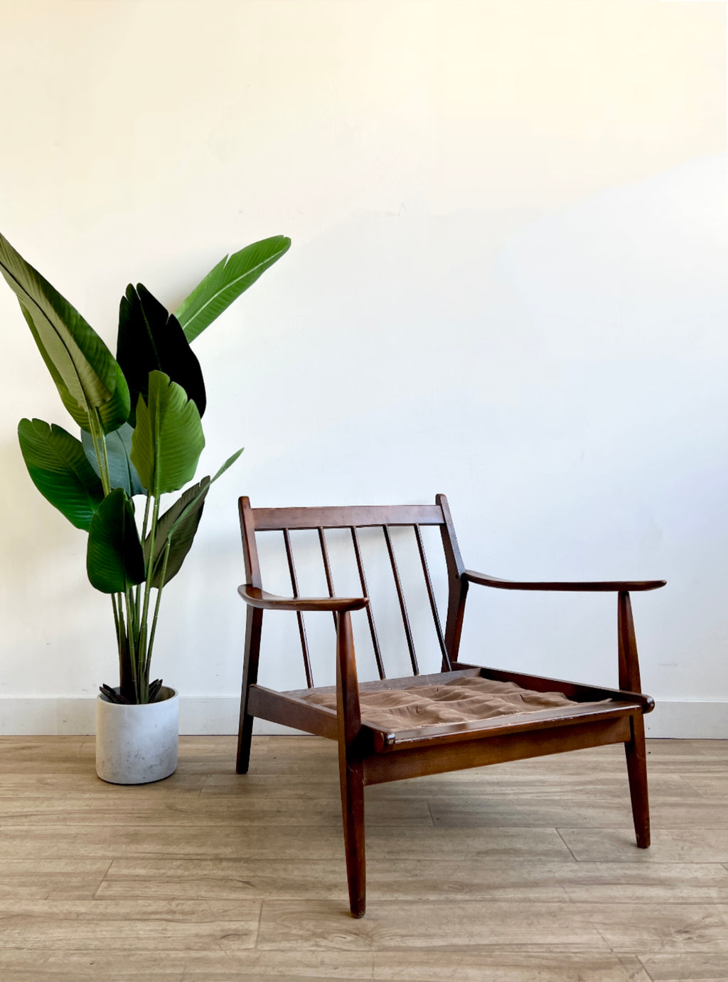 Vintage Mid Century Danish Style Lounge Chair in Your Fabric