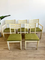 Set of Five Vintage Mid Century Dining Chairs