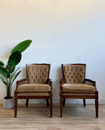 Pair of Mid Century Velvet Lounge Chairs