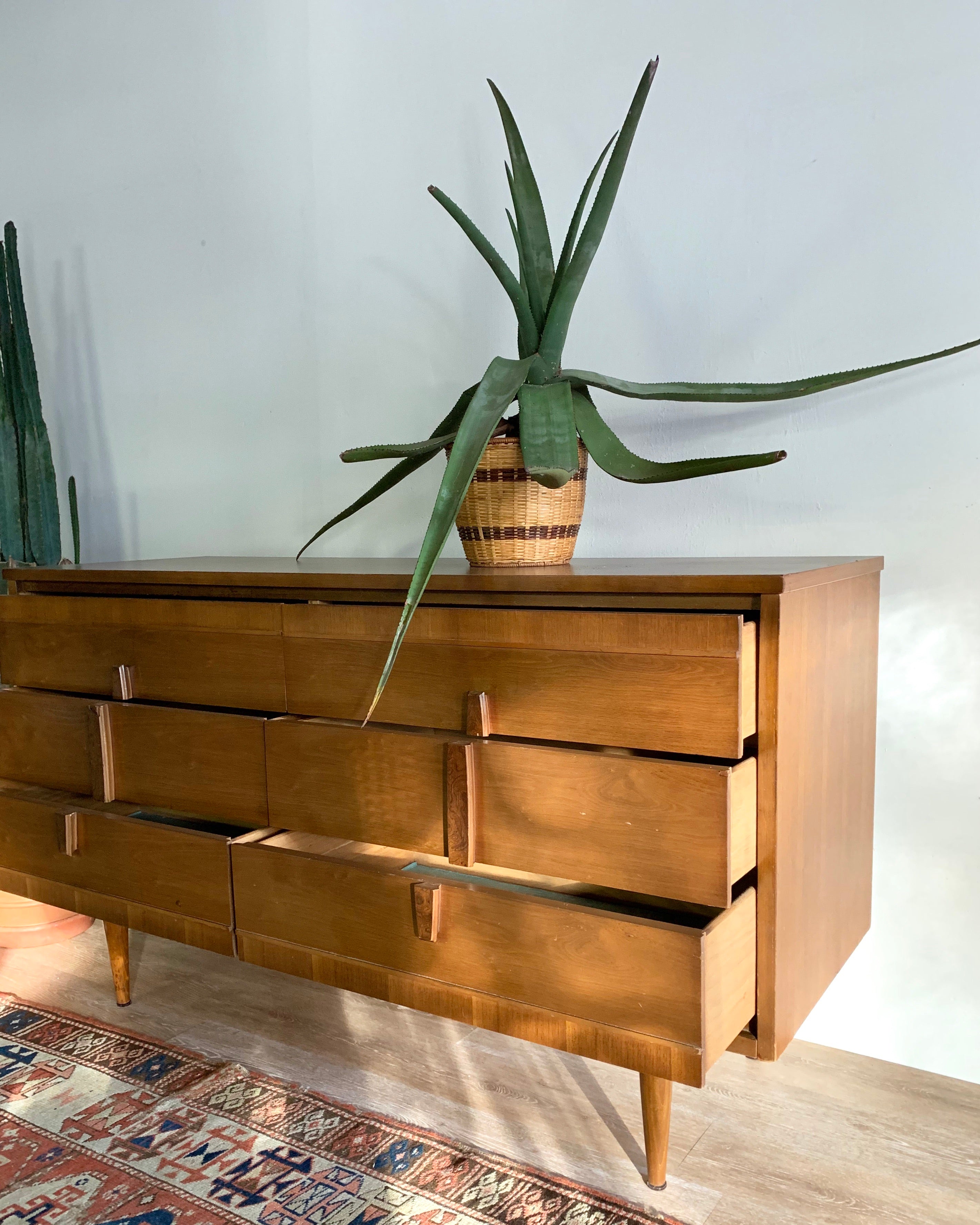 Mid-Century Dresser with Six Drawers