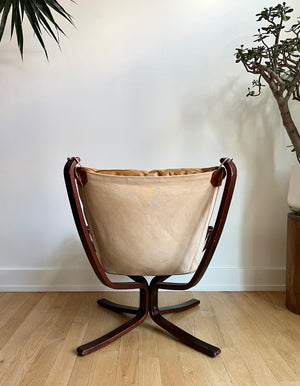 Falcon Chair & Ottoman by Sigurd Ressell