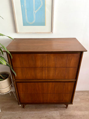 Tall Mid-Century Dresser with Four Drawers