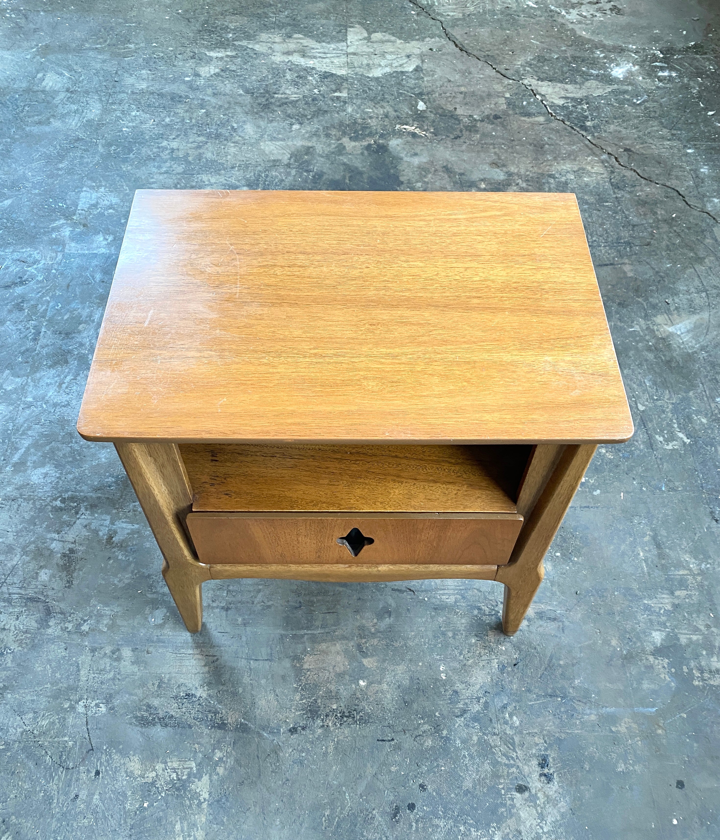 Vintage Moroccan Style Mod Century Nightstand / End Table