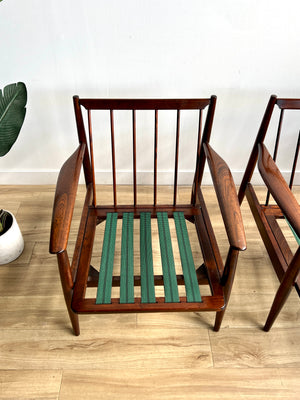 Pair of Vintage Mid Century Danish Style Lounge Chairs