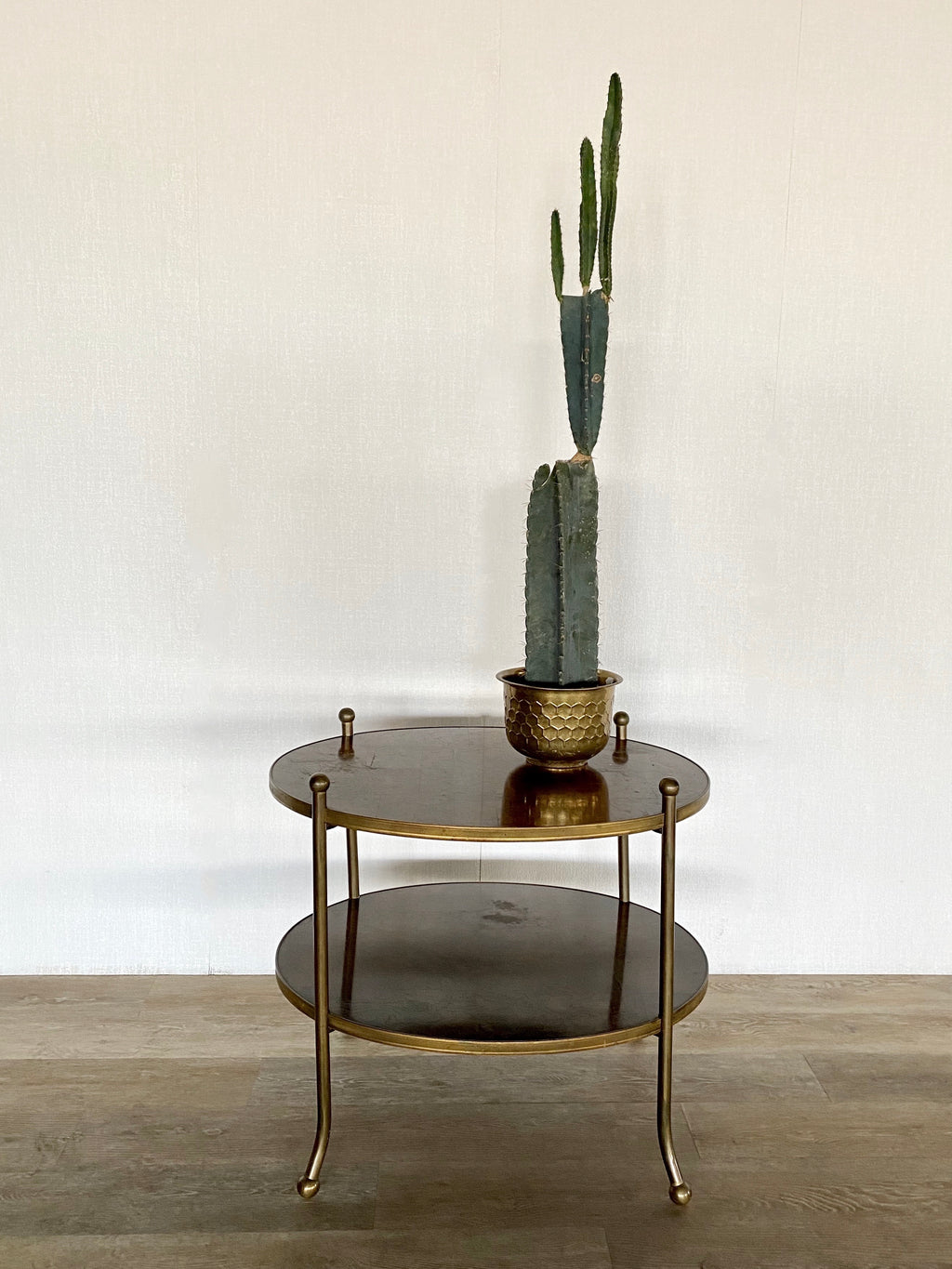 Vintage Baker Furniture Brass Side Table