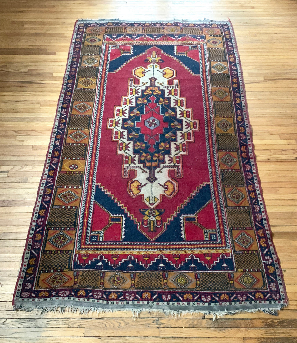 Vintage Hand Knotted Rug #15