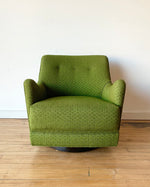 Vintage Swivel Chair in Green