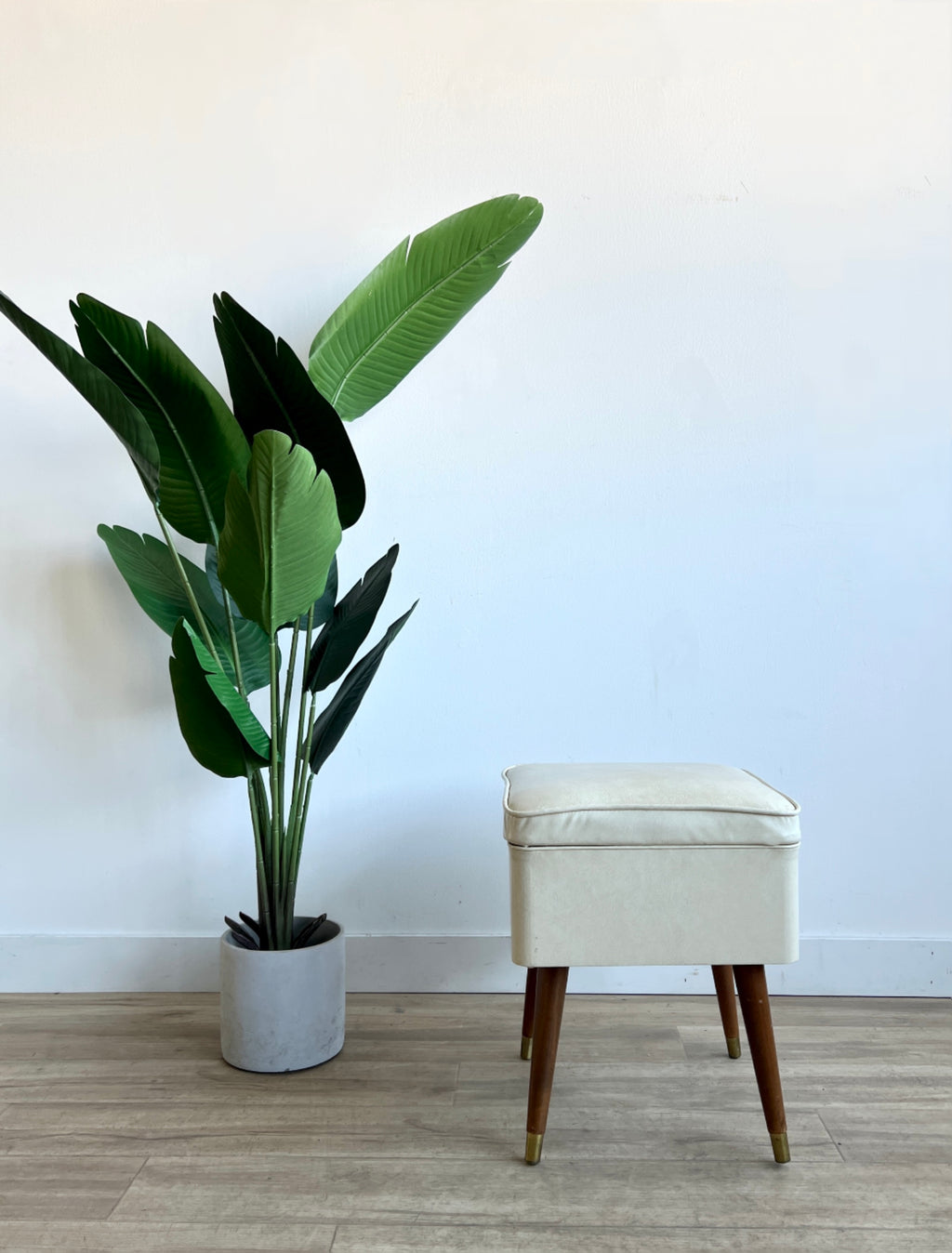 Vintage Mid Century Ottoman