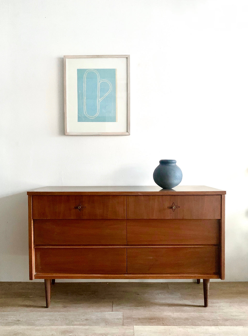 Mid-Century Six Drawer Dresser