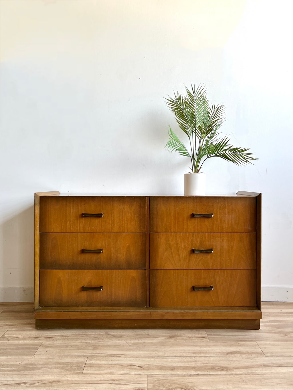 Vintage Mid Century Six Drawer Dresser