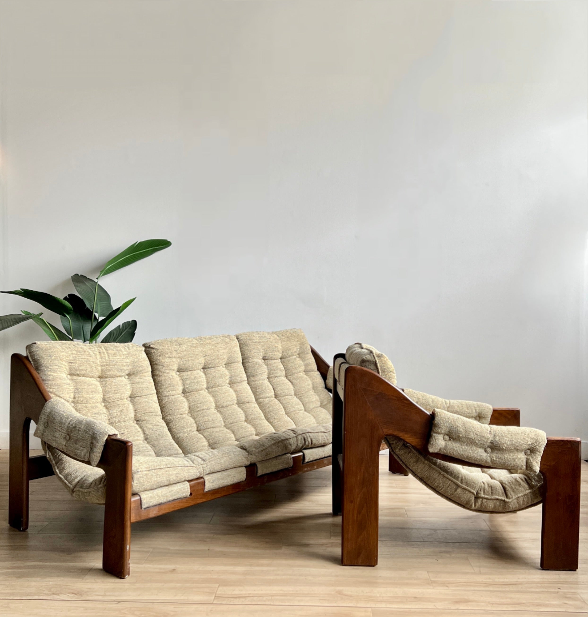 Vintage Sofa & Club Chair