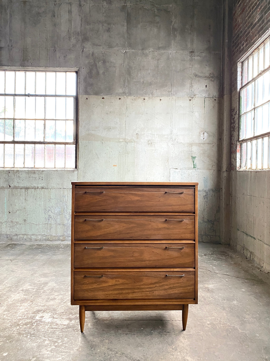 Mid Century Broyhill Four Drawer Dresser