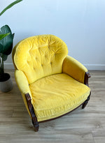 Vintage Armchair in Yellow