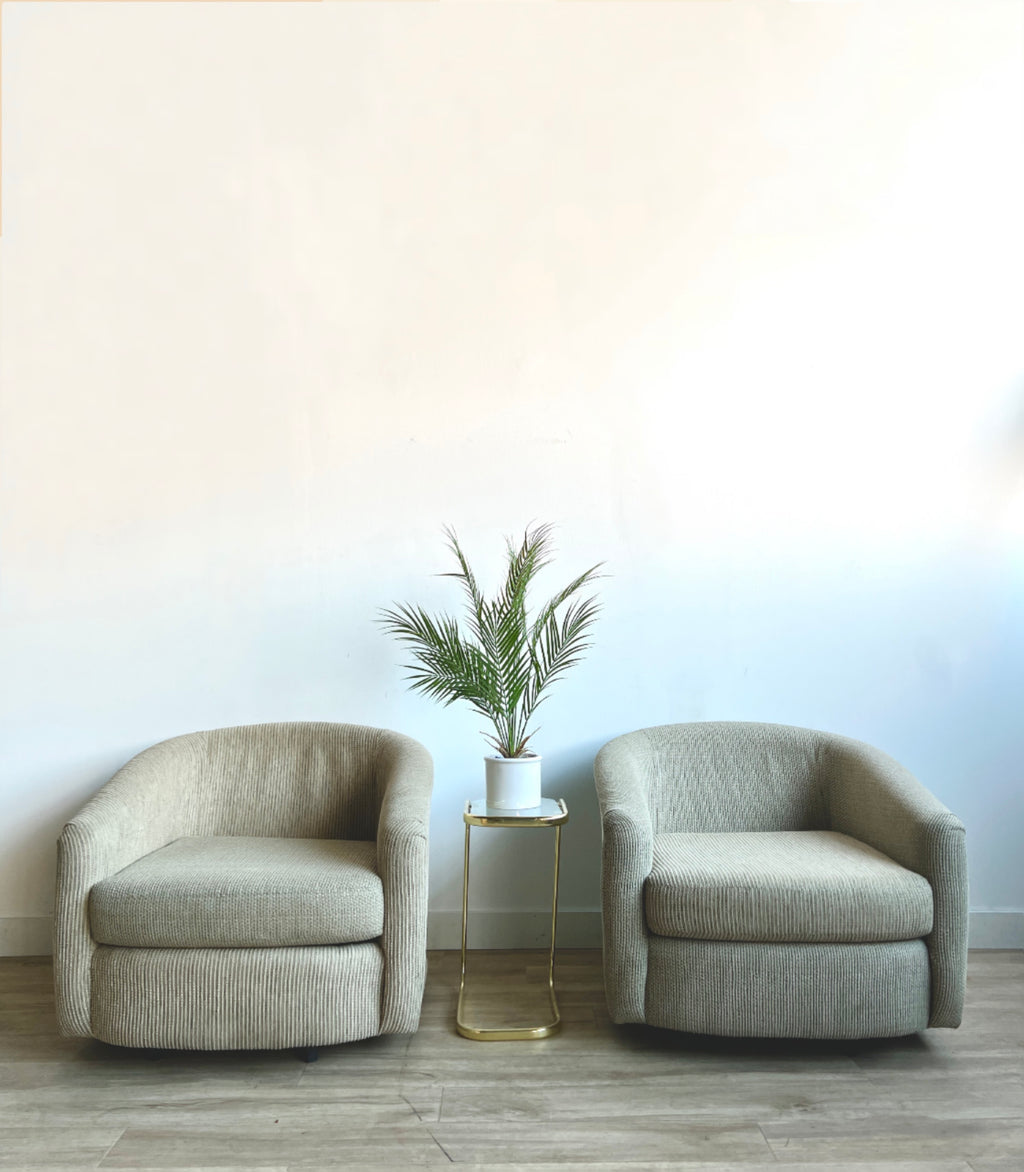 Pair of Vintage 80s Club Chairs
