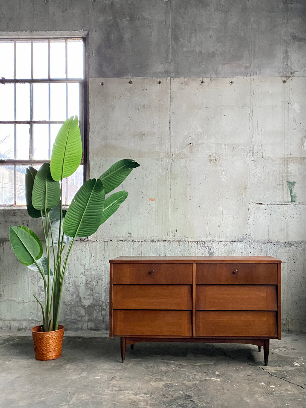 Mid-Century Dresser with Pulls