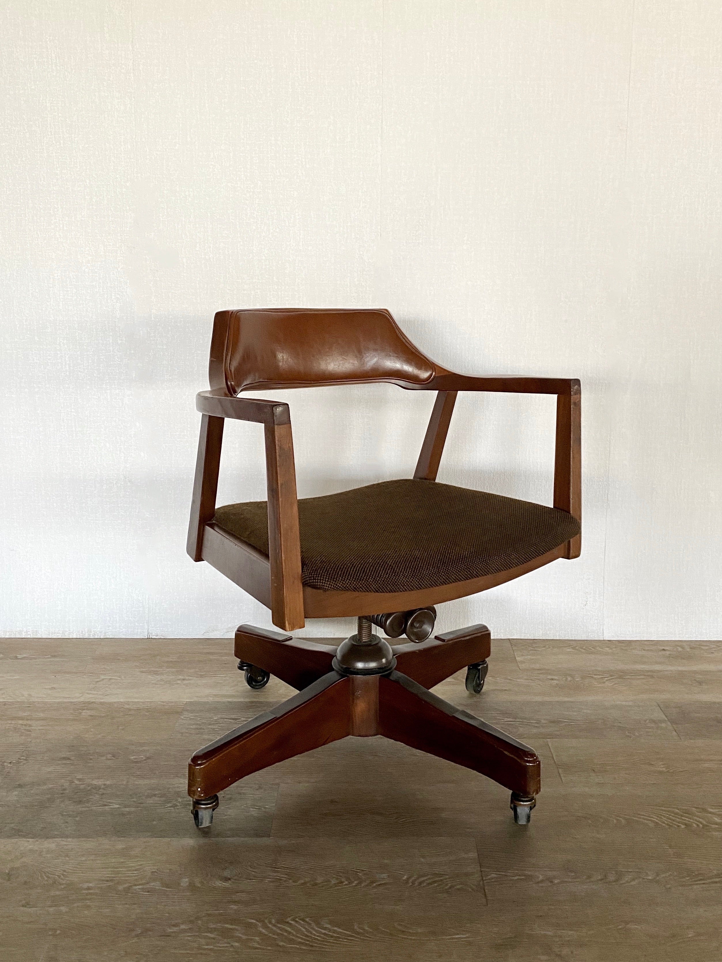 Mid-Century Walnut Office Chair