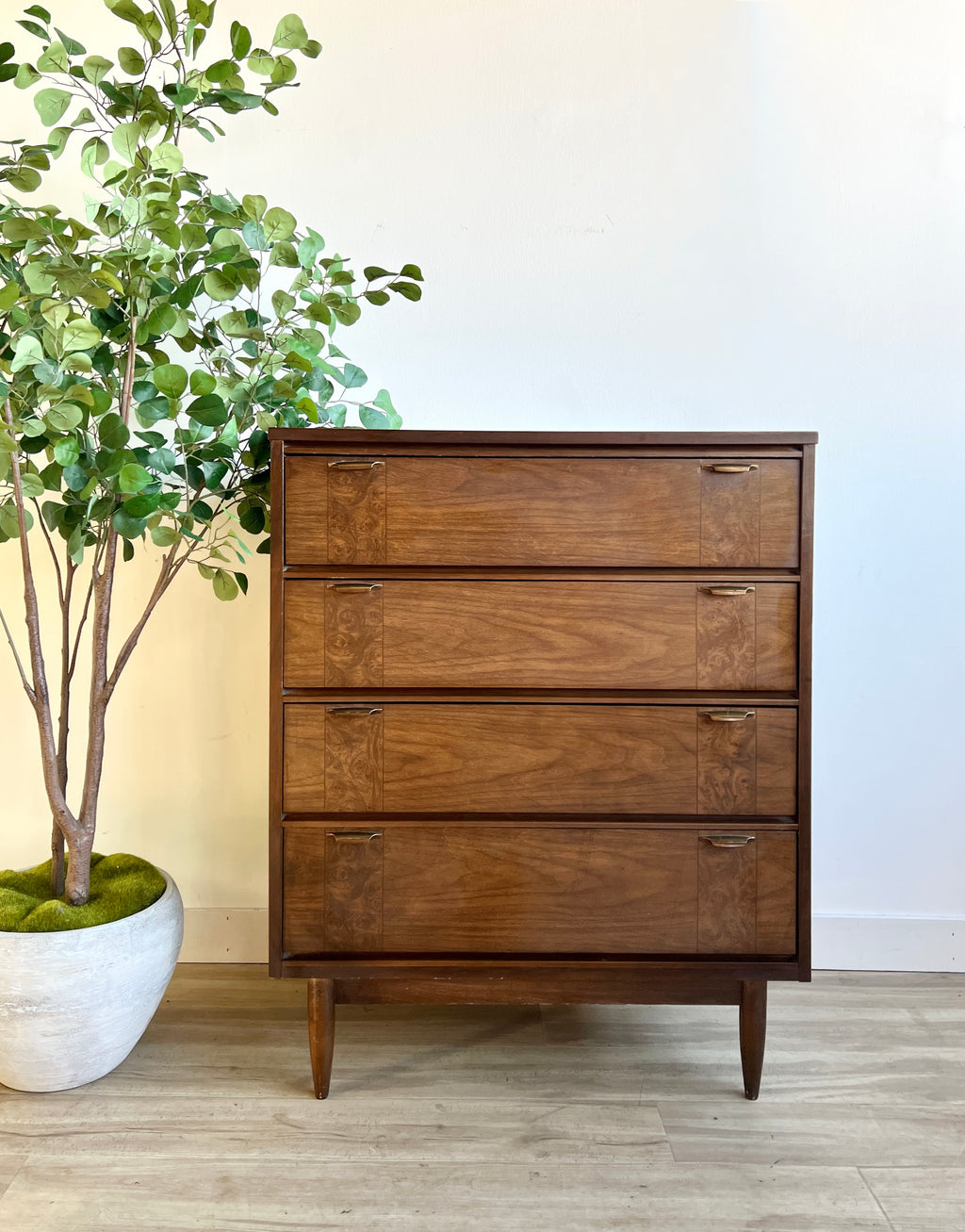 Vintage Broyhill Dresser with Brass Pulls