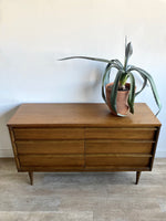 Vintage Mid-Century Six Drawer Dresser