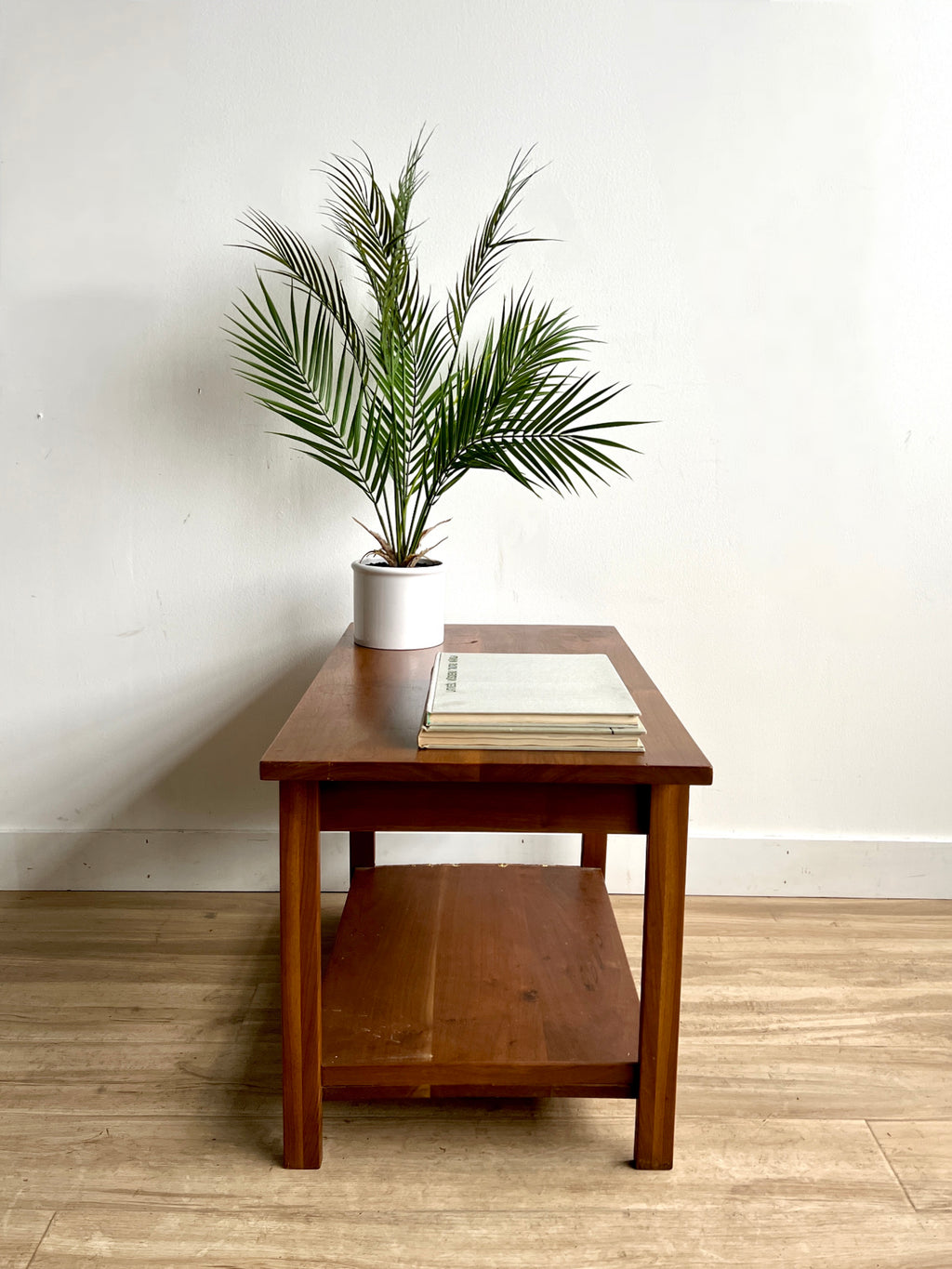 Vintage Mid Century Solid Walnut End table / Nightstand