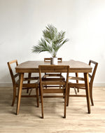 Vintage Dining Set With Four Chairs & Upholstery