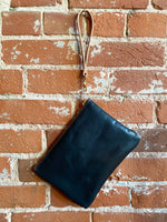 The Carder Clutch in Leather