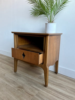 Vintage Mid Century Moroccan Nightstand / End Table