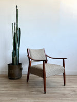 Vintage Lounge Chair with Upholstery Service in Your Fabric
