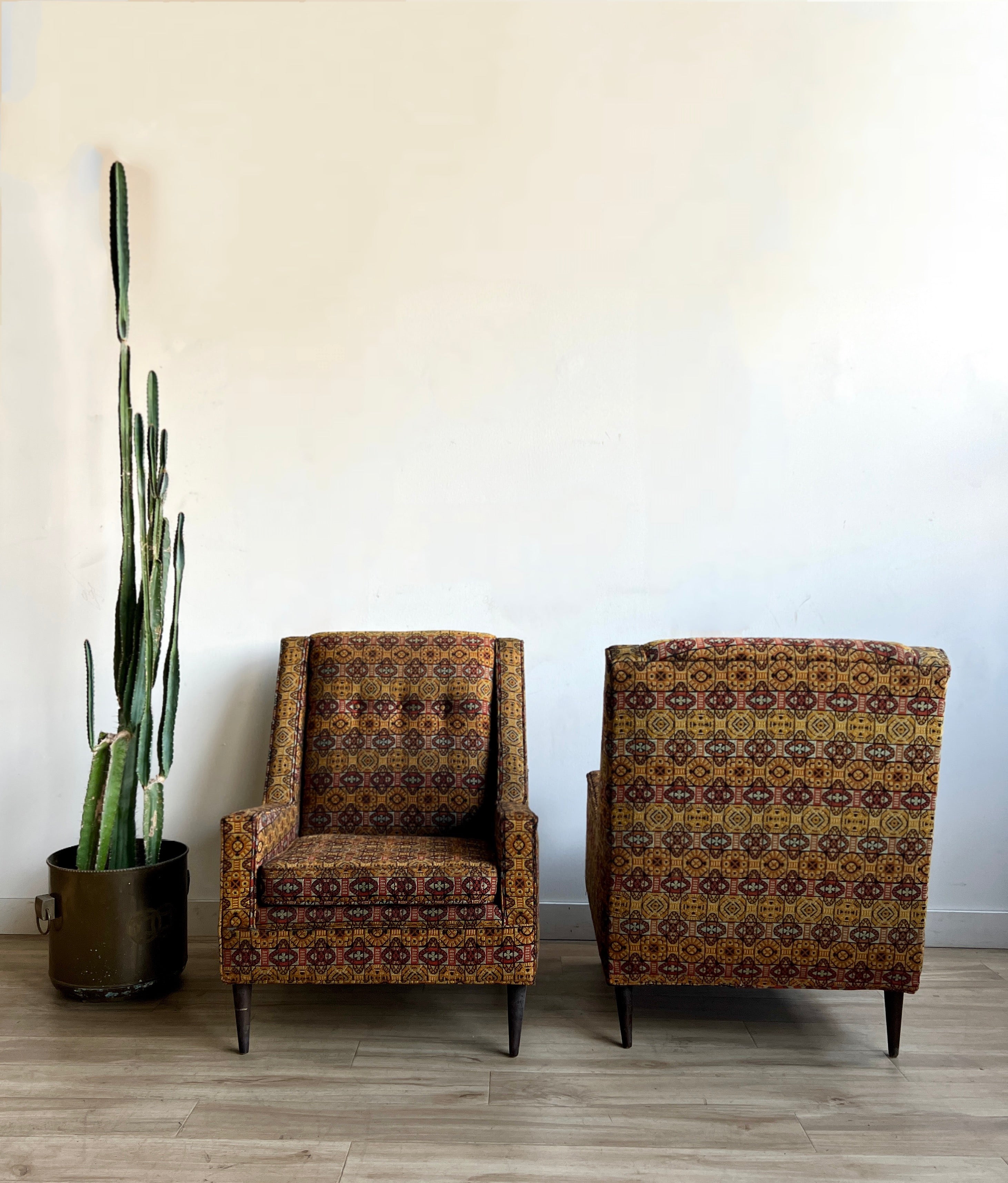 Pair of Vintage Mid Century Lounge Chairs