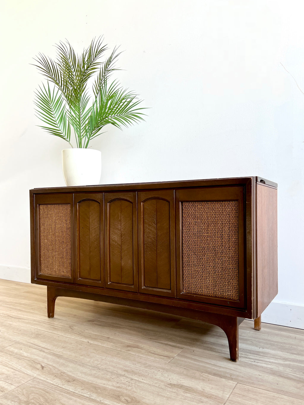 Vintage Mid Century Record Console