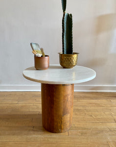 Vintage Marble Top Side Table