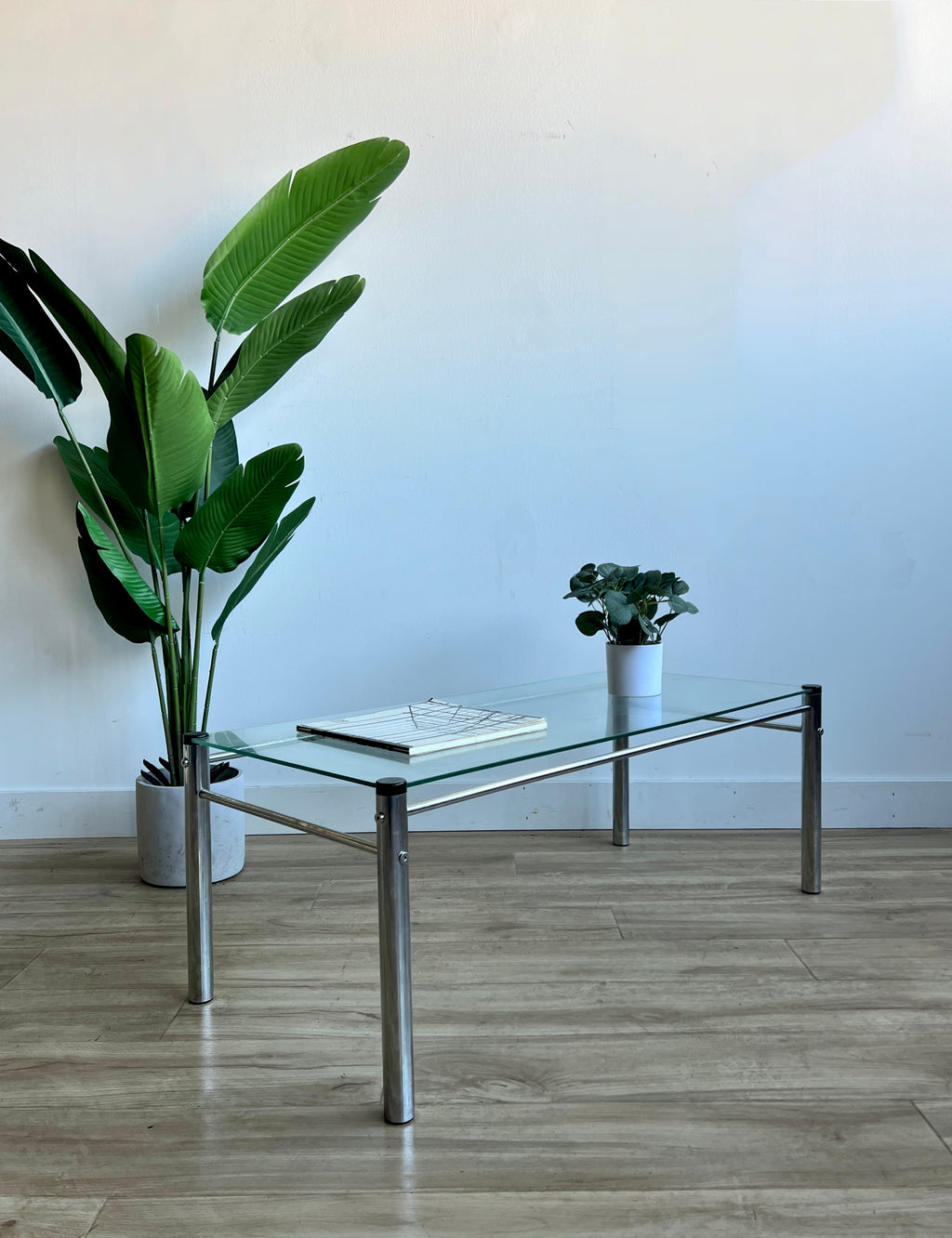 Vintage Mid Century Glass Coffee Table