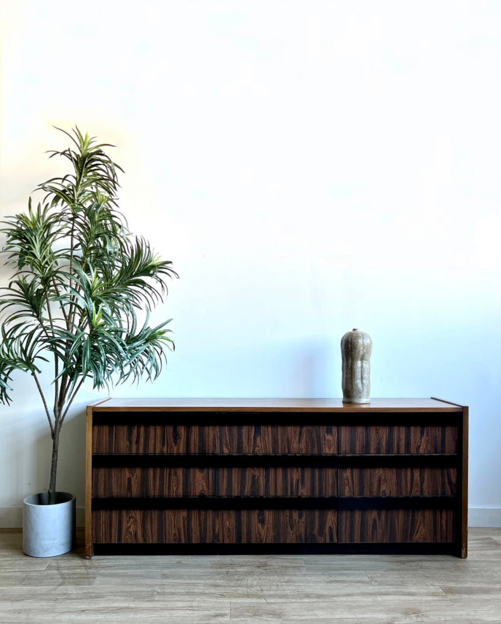 Vintage Mid Century Nine Drawer Dresser