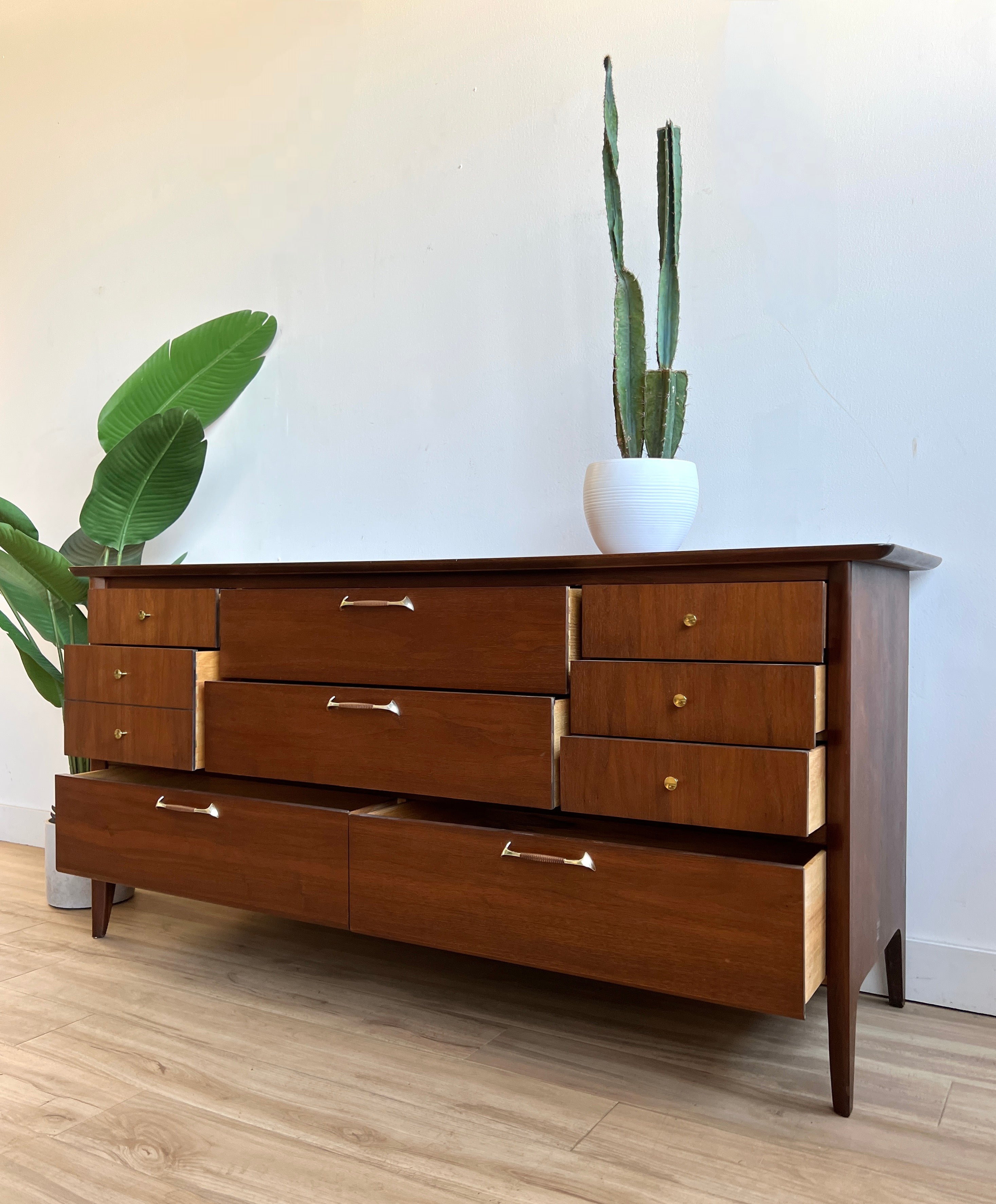 mid century modern dresser vintage Mid Century Modern Dresser by Drexel – Home and Closet Vintage
